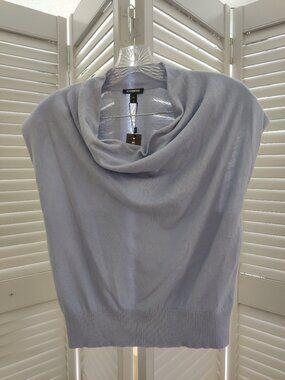Women's Express Cowl Neck Blue Sweater Top - Size M